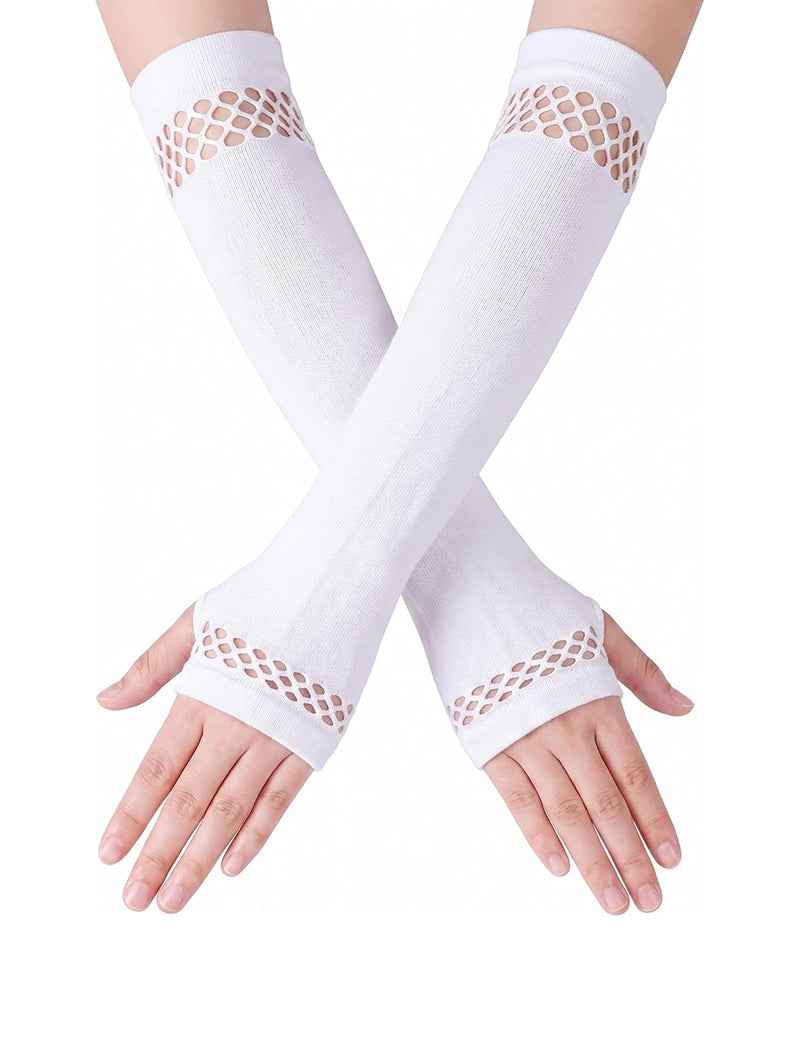 Long Fingerless Arm Warmers Oversleeve Gloves
