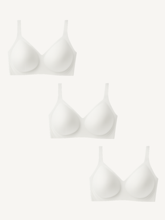 3-Pack Seamless Seamless Everyday Push Up Jelly Bra