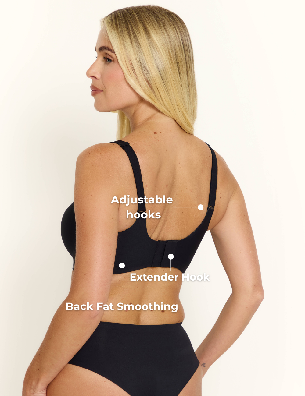 Support & Lift V-Neck Mesh Bra