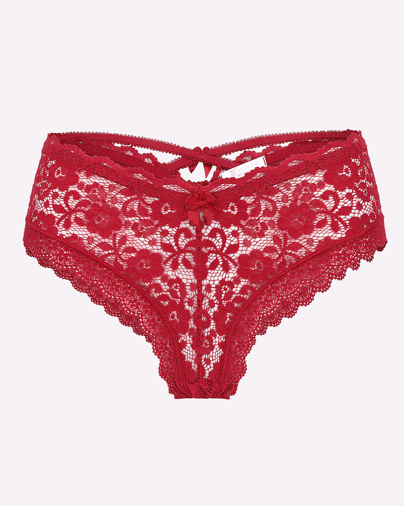 Lace Fairy Criss Cross Back Floral Panties