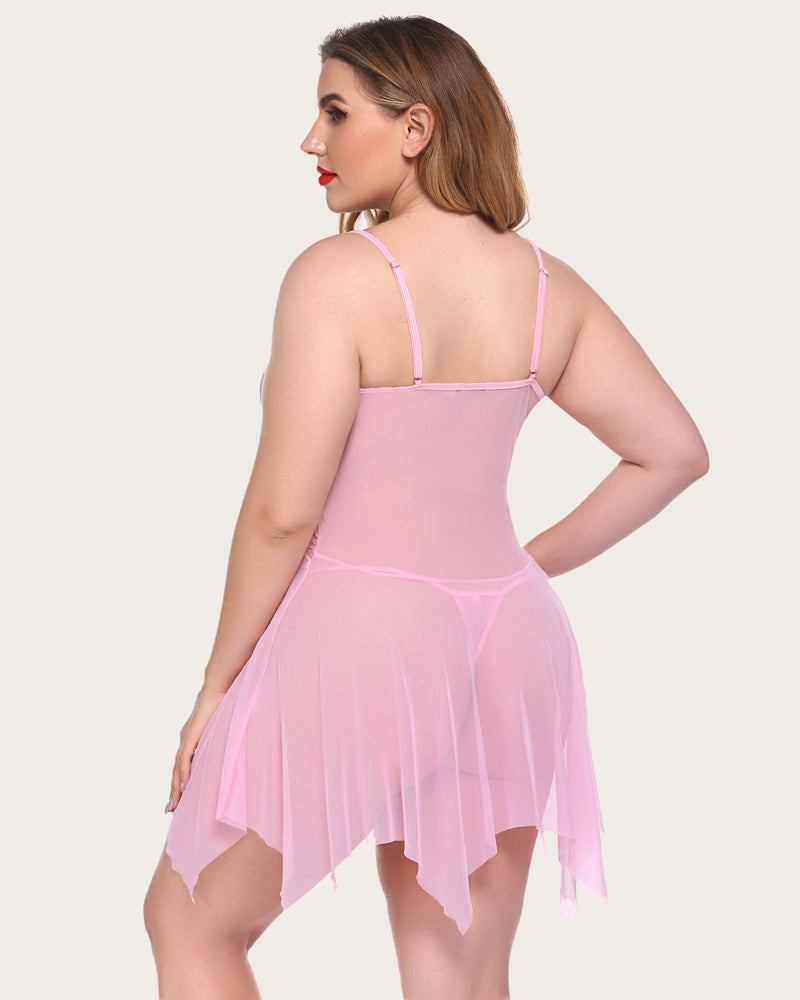 Plus Size Lace Fairy Lingerie Outfits