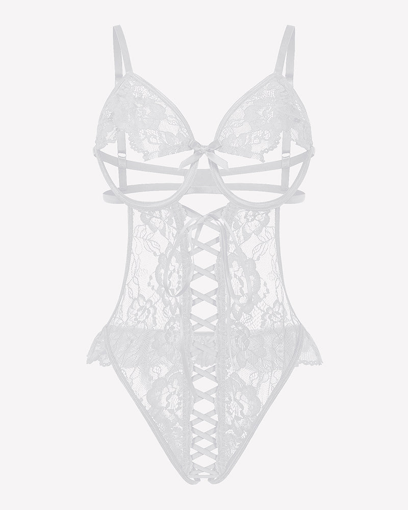 Lace Bodysuit Teddy Lingerie One Piece