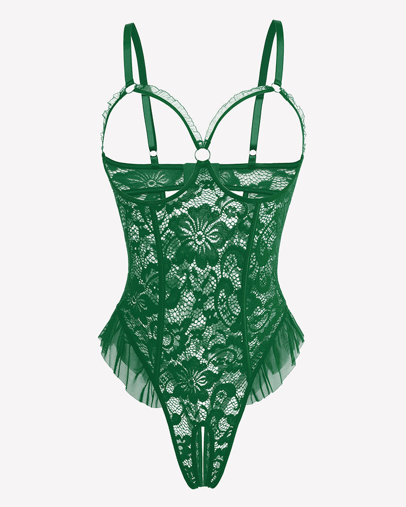 Lace One Piece Bodysuit Mini Teddy