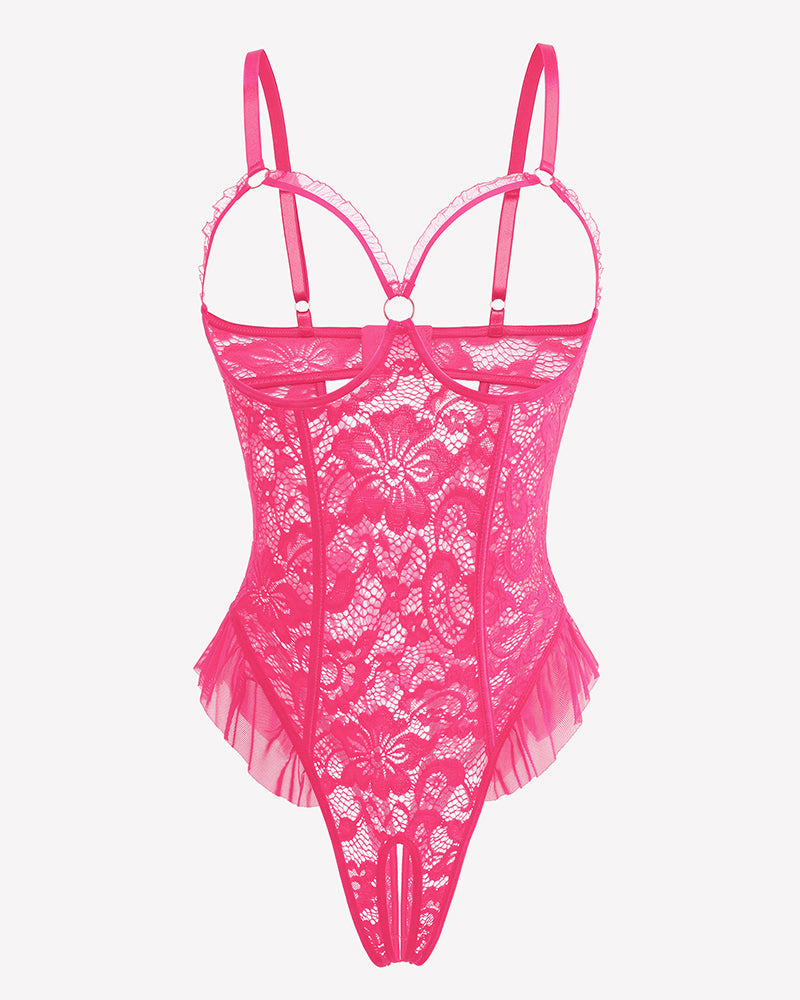 Lace One Piece Bodysuit Mini Teddy