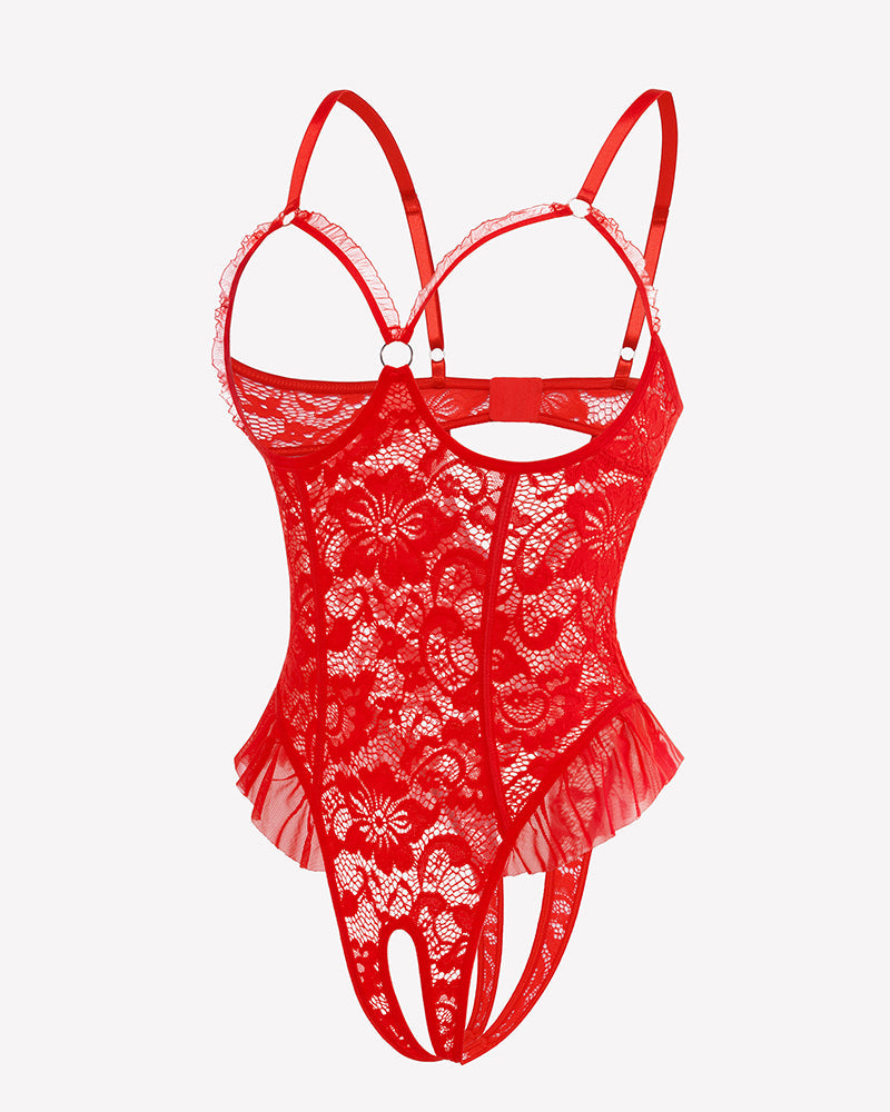 Lace One Piece Bodysuit Mini Teddy
