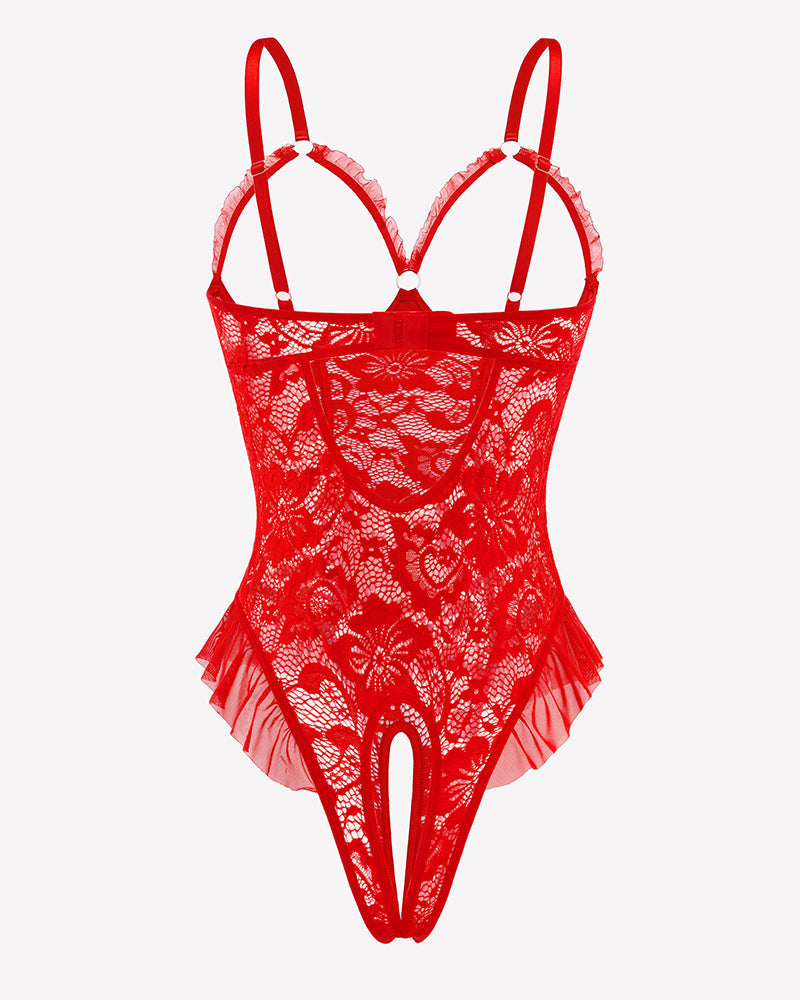 Lace One Piece Bodysuit Mini Teddy