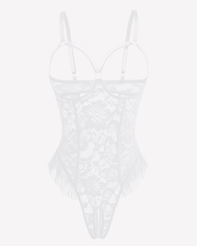 Lace One Piece Bodysuit Mini Teddy
