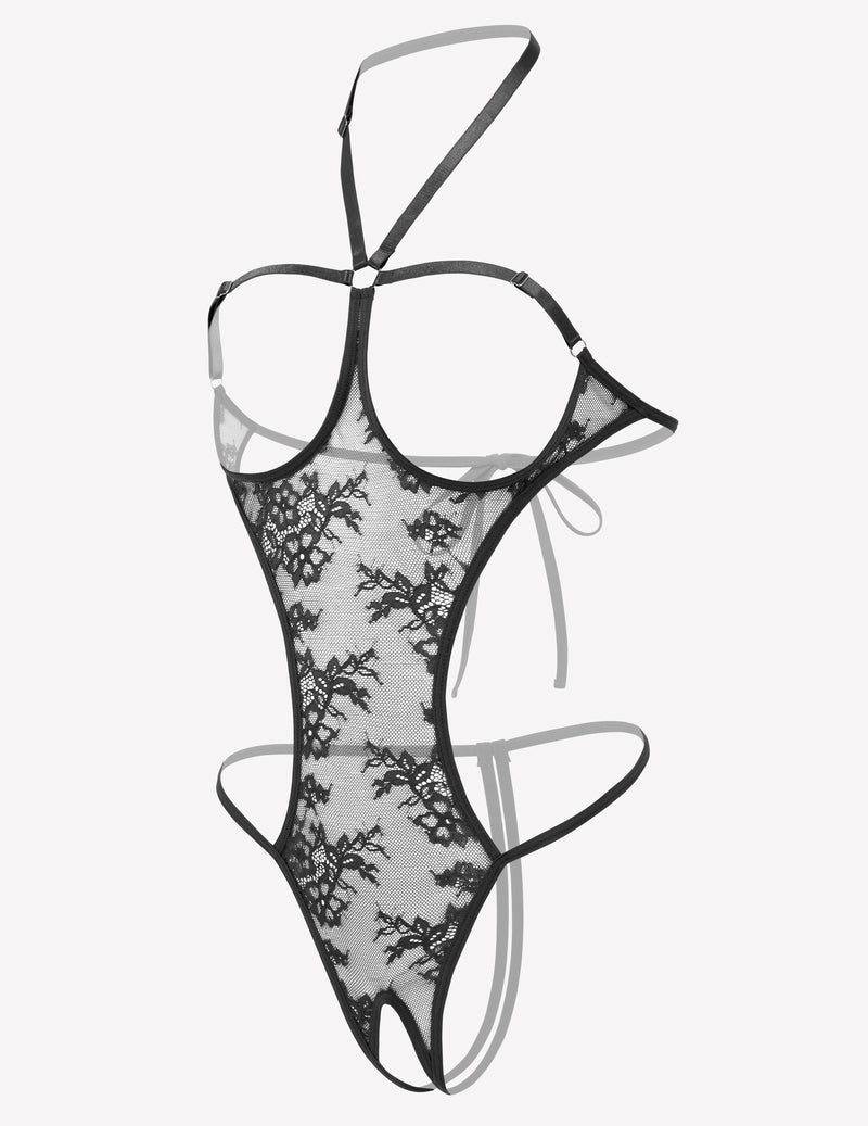 Mini Bodysuit Halter Teddy Nightie