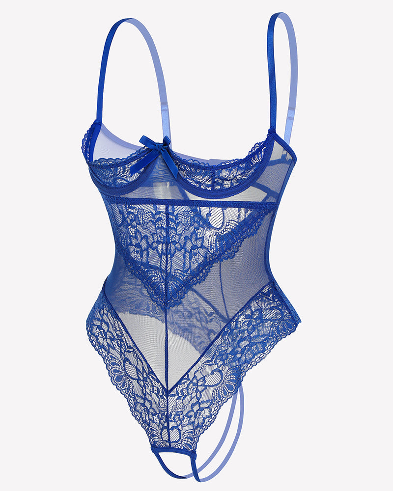 Underwire Lace Teddy Lingerie Bodysuit
