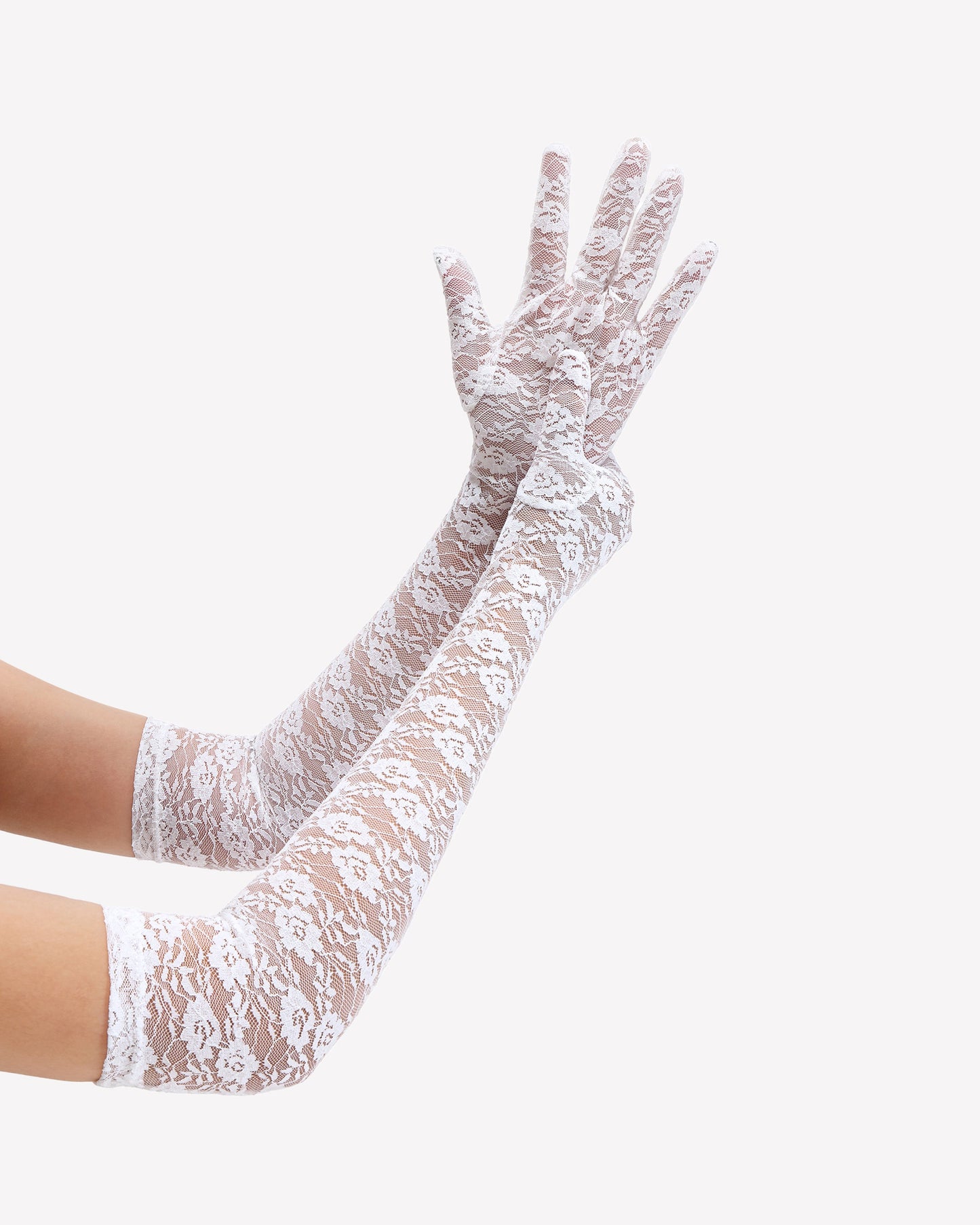 Long Lace Gloves Elbow Length Opera Gloves