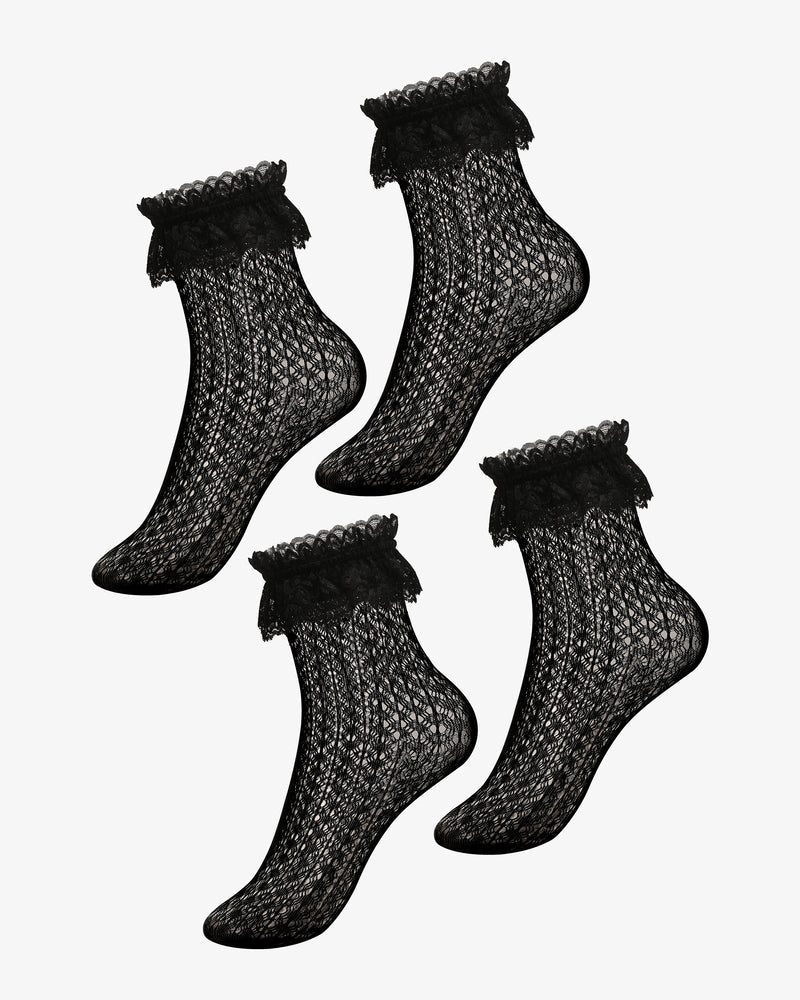 Lace Ruffle Frilly Socks Princess Lace Ankle Socks