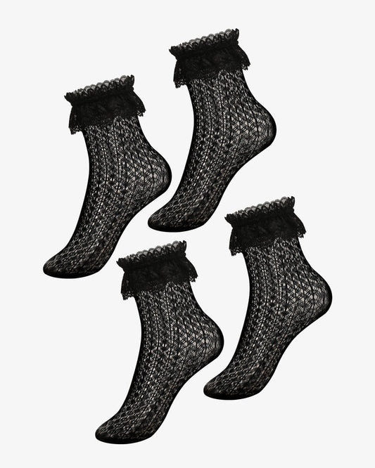 Lace Ruffle Frilly Socks Princess Lace Ankle Socks