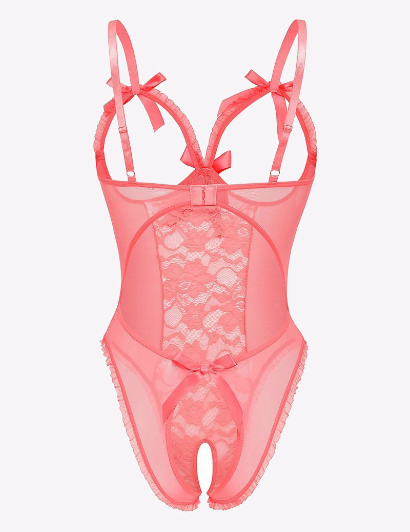Lace Cut-out Cup Bodysuit