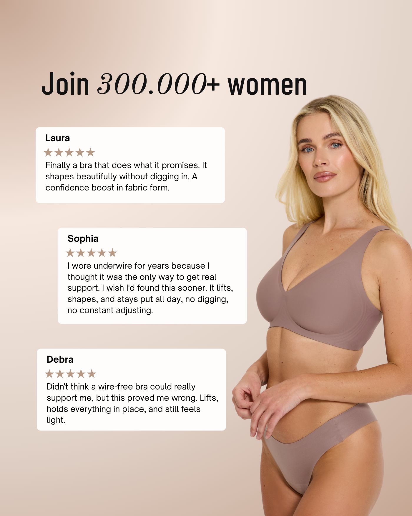 Seamless Scalloped Wireless Bra with Detail